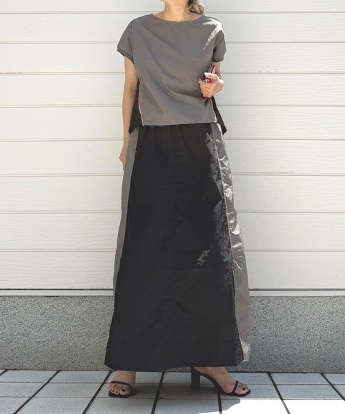 Q(キュー)の「バイカラークルーネックプオーバー(シャツ/ブラウス・レディース・アイボリー/ブラック・MEDIUM)」の19枚目の写真