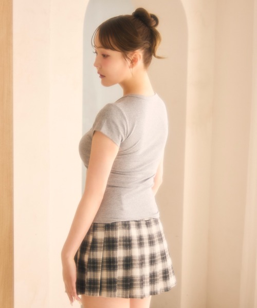 miune(ミューヌ)の「コンパクトT(Tシャツ/カットソー・レディース・グレー/ネイビー・FREE)」の19枚目の写真