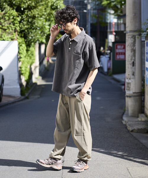 FREAK'S STORE（フリークスストア）の「HEAVY WEIGHT/ヘビーウェイト ピグメント ショートスリーブ ポロシャツ/Tシャツ/10.5オンス（ポロシャツ・メンズ・ブラウン/チャコールグレー/オリーブ/ピンク・LARGE/MEDIUM/SMALL）」の20枚目の写真