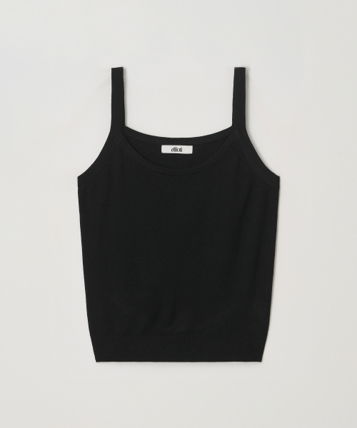Ellioti(エリオティ)の「Pera Set-up Knit Sleeveless_3Color(Tシャツ/カットソー・レディース・ブラック/アイボリー/チャコール・FREE)」の6枚目の写真