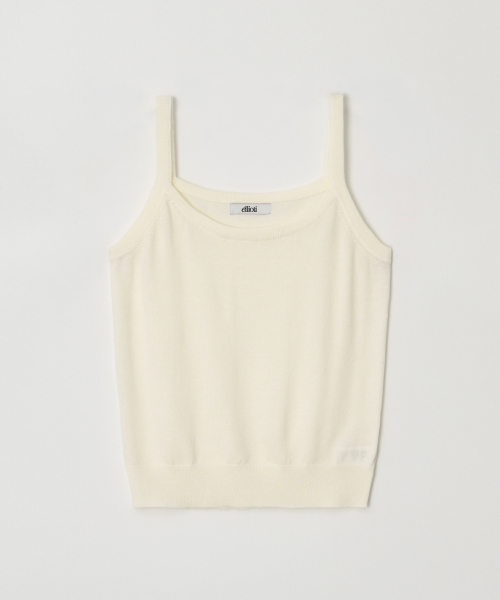 Ellioti(エリオティ)の「Pera Set-up Knit Sleeveless_3Color(Tシャツ/カットソー・レディース・ブラック/アイボリー/チャコール・FREE)」の7枚目の写真