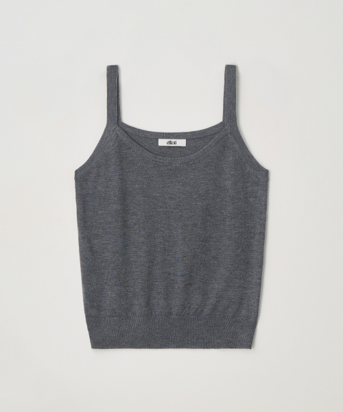 Ellioti(エリオティ)の「Pera Set-up Knit Sleeveless_3Color(Tシャツ/カットソー・レディース・ブラック/アイボリー/チャコール・FREE)」の8枚目の写真