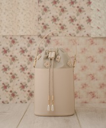 APRILY（アプリリー）の「フラワーモチーフスマホバケット（ハンドバッグ）」