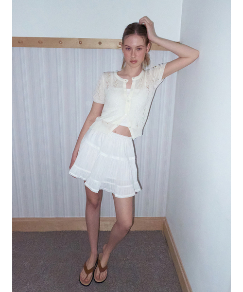 ETMON(エトモン)の「Crochet Puff Cardigan, Ivory(カーディガン/ボレロ・レディース・その他・F)」の5枚目の写真