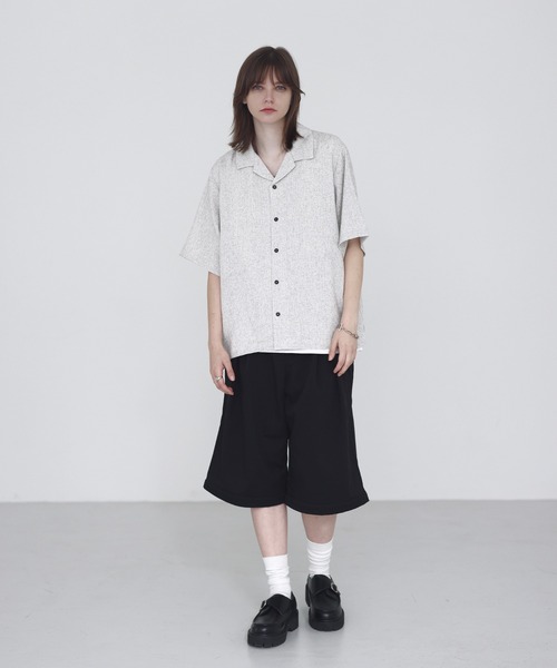 SOCCE（ソーシー）の「2way脱着タックスラックス 膝脱着可能　スラックスショーツ　ハーフスラックス（スラックス・メンズ・チャコール/ブラック・S/M/L/XL）」の12枚目の写真