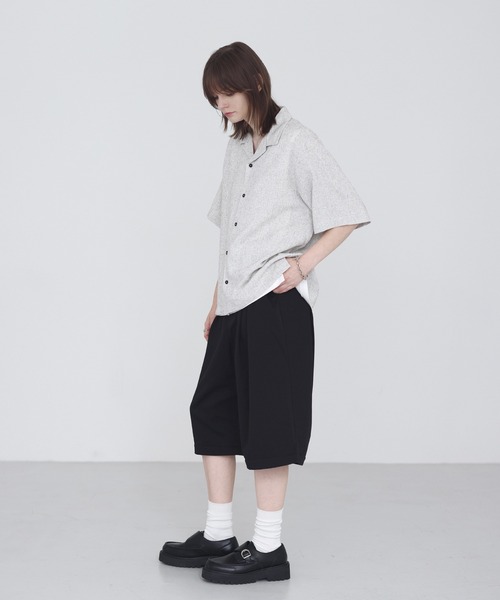 SOCCE（ソーシー）の「2way脱着タックスラックス 膝脱着可能　スラックスショーツ　ハーフスラックス（スラックス・メンズ・チャコール/ブラック・S/M/L/XL）」の13枚目の写真