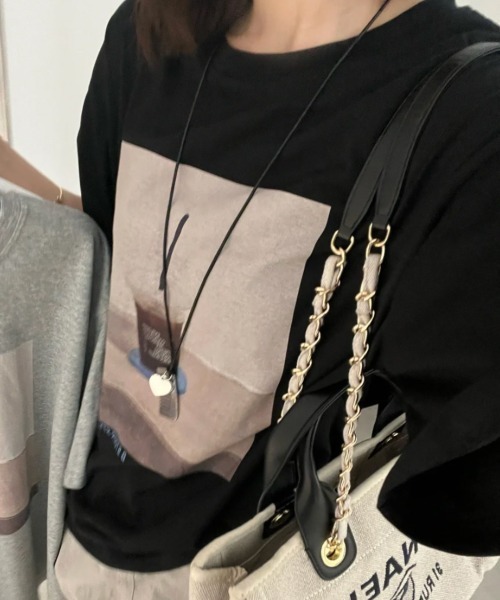 DIAVEL（ディアベル）の「[3color]コーヒーフォトプリントTシャツ（Tシャツ/カットソー・レディース・ベージュ/ホワイト/ブラック・M）」の8枚目の写真