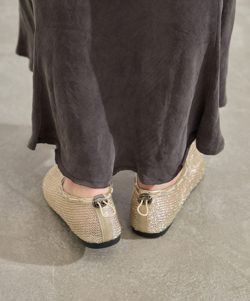 PAES(ペイズ)の「【Paes/ペイズ】 AIR String Flat(その他シューズ・レディース・ブラック/ゴールド・23cm/24cm/25cm)」の7枚目の写真