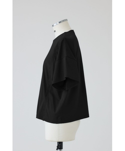 RIM.ARK(リムアーク)の「Refined 2way cut tops リファインド ツーウェイ カット トップス(Tシャツ/カットソー・レディース・ブルー/杢グレー/ホワイト/ブラック・FREE)」の8枚目の写真