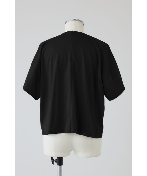 RIM.ARK(リムアーク)の「Refined 2way cut tops リファインド ツーウェイ カット トップス(Tシャツ/カットソー・レディース・ブルー/杢グレー/ホワイト/ブラック・FREE)」の9枚目の写真
