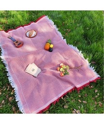 Vini（ヴィニ）の「frill picnic mat / フリルピクニックマット レジャーシート アウトドアラグマット（ラグ/マット）」