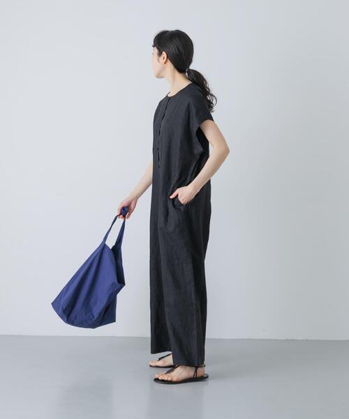 かぐれ（カグレ）の「『2サイズ展開』リネンオールインワン（その他パンツ・レディース・チャコールグレー/ブラック・0/1）」の14枚目の写真