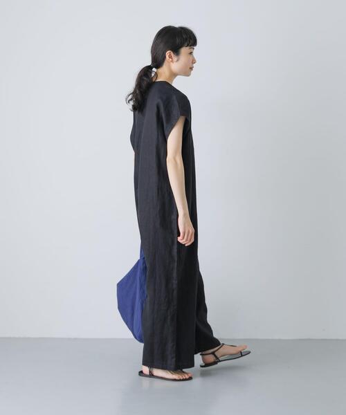 かぐれ（カグレ）の「『2サイズ展開』リネンオールインワン（その他パンツ・レディース・チャコールグレー/ブラック・0/1）」の15枚目の写真