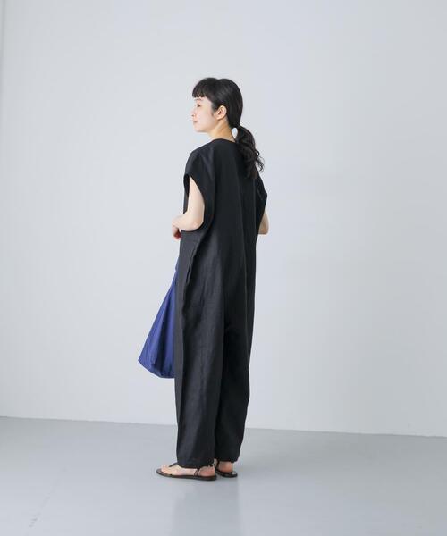 かぐれ（カグレ）の「『2サイズ展開』リネンオールインワン（その他パンツ・レディース・チャコールグレー/ブラック・0/1）」の19枚目の写真