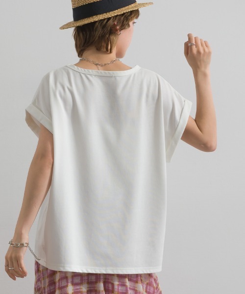 le colis(ルコリ)の「ロゴ プリント 半袖 プルオーバー(Tシャツ/カットソー・レディース・ピンク/チャコールグレー/ホワイト系その他/オフホワイト・FREE)」の12枚目の写真