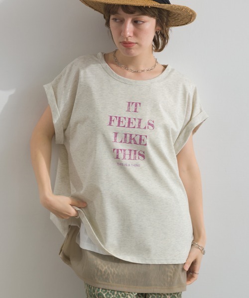 le colis(ルコリ)の「ロゴ プリント 半袖 プルオーバー(Tシャツ/カットソー・レディース・ピンク/チャコールグレー/ホワイト系その他/オフホワイト・FREE)」の15枚目の写真