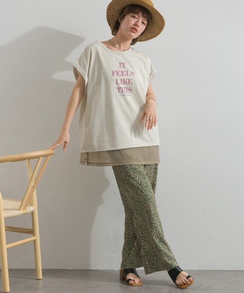 le colis(ルコリ)の「ロゴ プリント 半袖 プルオーバー(Tシャツ/カットソー・レディース・ピンク/チャコールグレー/ホワイト系その他/オフホワイト・FREE)」の19枚目の写真