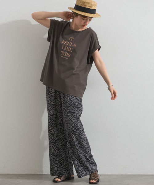 le colis(ルコリ)の「ロゴ プリント 半袖 プルオーバー(Tシャツ/カットソー・レディース・ピンク/チャコールグレー/ホワイト系その他/オフホワイト・FREE)」の7枚目の写真
