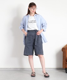 cepo | 硫化染めデニムバミューダパンツ(デニムパンツ)