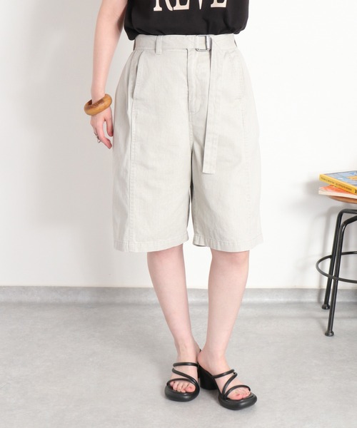 cepo(セポ)の「硫化染めデニムバミューダパンツ(デニムパンツ・レディース・ネイビー/グレー・S/M)」の4枚目の写真