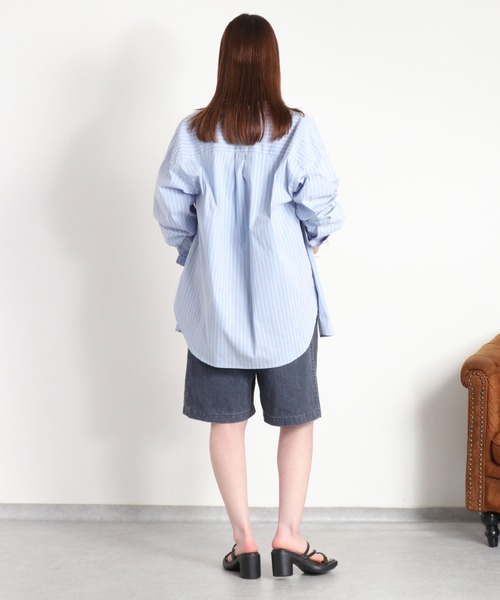 cepo(セポ)の「硫化染めデニムバミューダパンツ(デニムパンツ・レディース・ネイビー/グレー・S/M)」の8枚目の写真