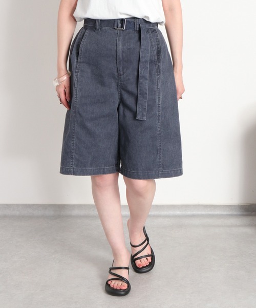 cepo(セポ)の「硫化染めデニムバミューダパンツ(デニムパンツ・レディース・ネイビー/グレー・S/M)」の18枚目の写真