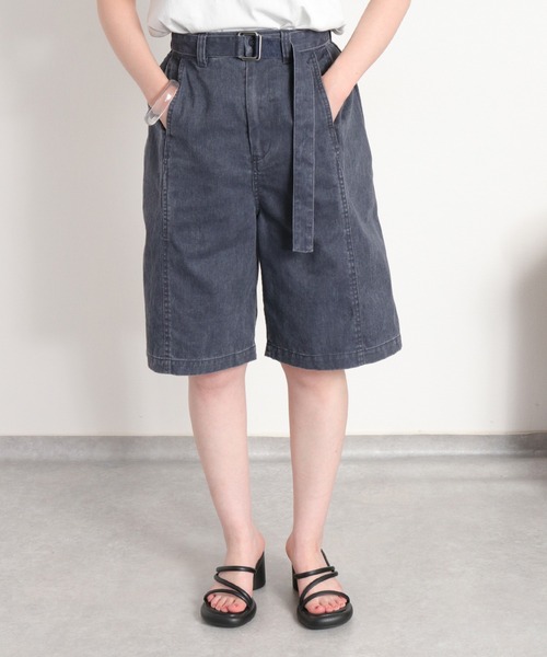 cepo(セポ)の「硫化染めデニムバミューダパンツ(デニムパンツ・レディース・ネイビー/グレー・S/M)」の13枚目の写真