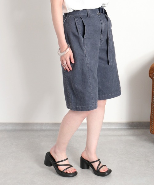 cepo(セポ)の「硫化染めデニムバミューダパンツ(デニムパンツ・レディース・ネイビー/グレー・S/M)」の17枚目の写真