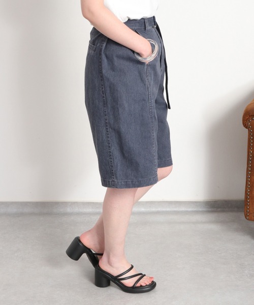 cepo(セポ)の「硫化染めデニムバミューダパンツ(デニムパンツ・レディース・ネイビー/グレー・S/M)」の16枚目の写真