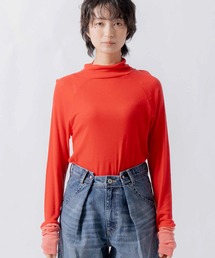 「WHYTO. / ホワイト」front button turtleneck