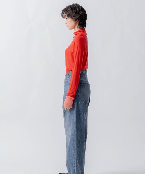 WHYTO.(ホワイト)の「「WHYTO. / ホワイト」front button turtleneck(Tシャツ/カットソー・レディース・ライム/レッド/オフホワイト/ブラック・36/38)」の10枚目の写真
