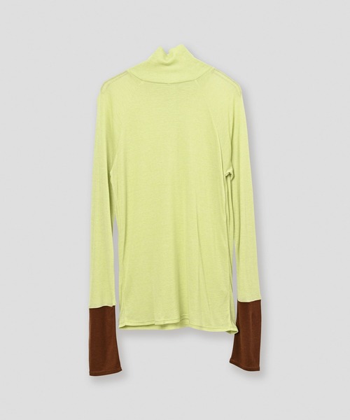 WHYTO.(ホワイト)の「「WHYTO. / ホワイト」front button turtleneck(Tシャツ/カットソー・レディース・ライム/レッド/オフホワイト/ブラック・36/38)」の15枚目の写真