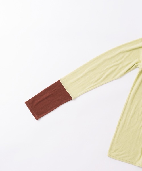 WHYTO.(ホワイト)の「「WHYTO. / ホワイト」front button turtleneck(Tシャツ/カットソー・レディース・ライム/レッド/オフホワイト/ブラック・36/38)」の16枚目の写真