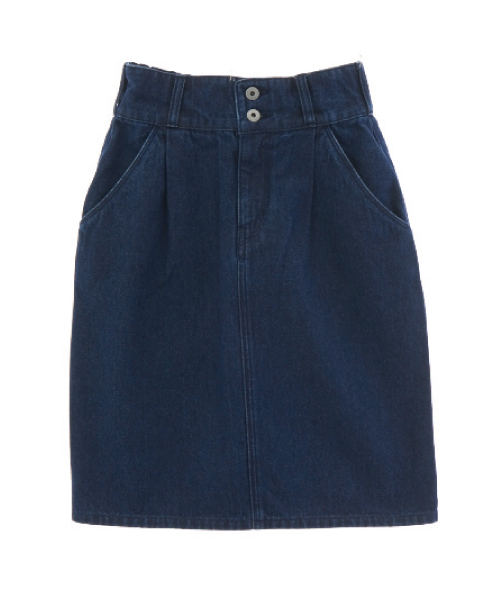 earth music&ecology（アースミュージックアンドエコロジー）の「【2016Spring】デニムタイトスカート（デニムスカート・レディース・インディゴブルー/ライトインディゴブルー・SMALL/MEDIUM）」の15枚目の写真