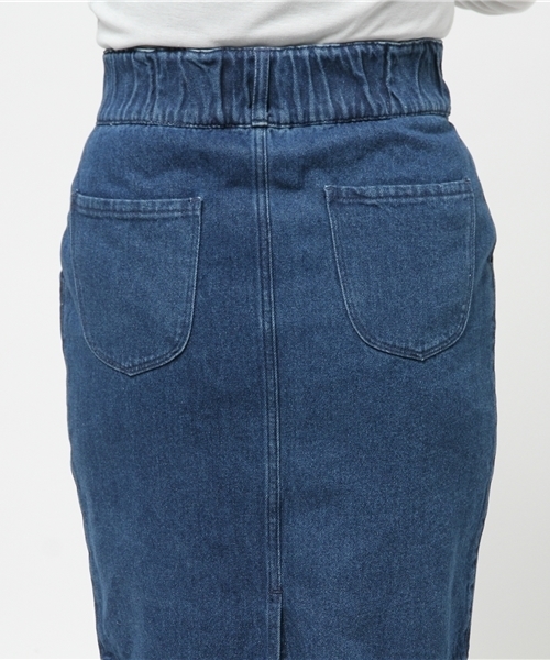 earth music&ecology（アースミュージックアンドエコロジー）の「【2016Spring】デニムタイトスカート（デニムスカート・レディース・インディゴブルー/ライトインディゴブルー・SMALL/MEDIUM）」の9枚目の写真