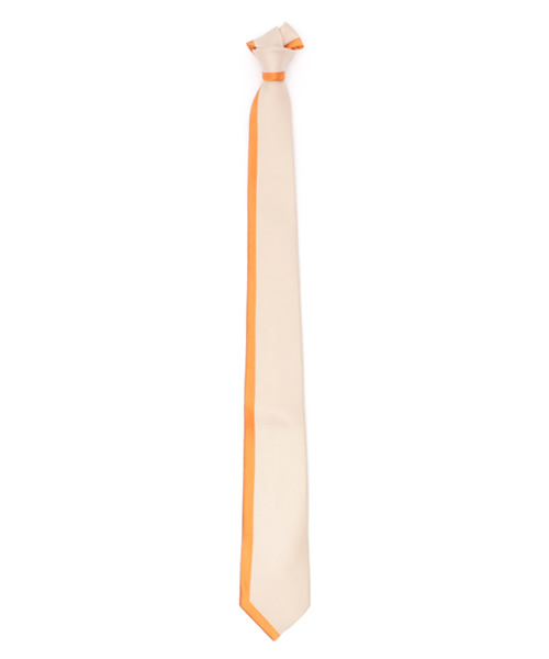 giraffe(ジラフ)の「サイドラインタイ BEIGE×ORANGE(ネクタイ・メンズ・ベージュ・FREE)」の8枚目の写真