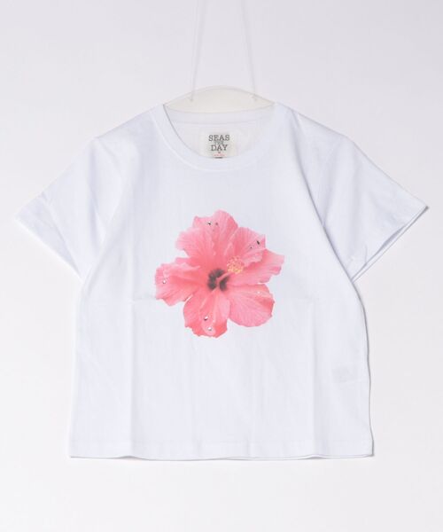 Hula Lani（フララニ）の「HULALANI/フララニ レディース 半袖 Tシャツ ハイビスカス ラインストーン 263HU2ST930（Tシャツ/カットソー・レディース・ホワイト・FREE）」の10枚目の写真