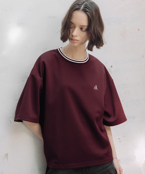 ROCHEM(ローシェン)の「鹿の子ポンチクルーネックTシャツ【接触冷感】(Tシャツ/カットソー・メンズ・チャコールグレー/ホワイト/ワインレッド/ブラック・L/XS/S/M)」の4枚目の写真