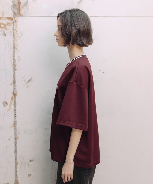 ROCHEM(ローシェン)の「鹿の子ポンチクルーネックTシャツ【接触冷感】(Tシャツ/カットソー・メンズ・チャコールグレー/ホワイト/ワインレッド/ブラック・L/XS/S/M)」の10枚目の写真