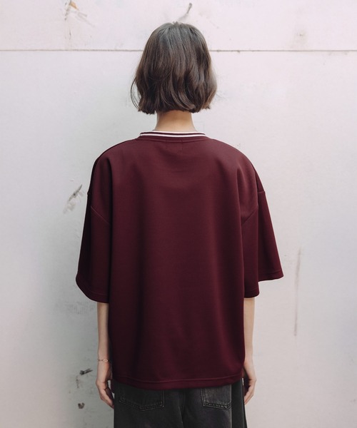 ROCHEM(ローシェン)の「鹿の子ポンチクルーネックTシャツ【接触冷感】(Tシャツ/カットソー・メンズ・チャコールグレー/ホワイト/ワインレッド/ブラック・L/XS/S/M)」の11枚目の写真