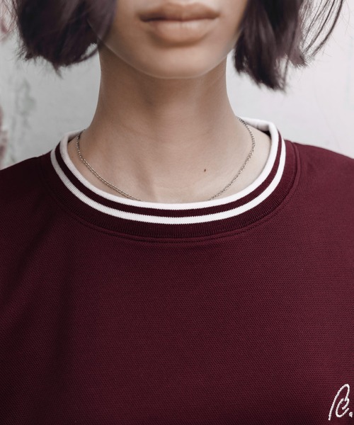ROCHEM(ローシェン)の「鹿の子ポンチクルーネックTシャツ【接触冷感】(Tシャツ/カットソー・メンズ・チャコールグレー/ホワイト/ワインレッド/ブラック・L/XS/S/M)」の12枚目の写真
