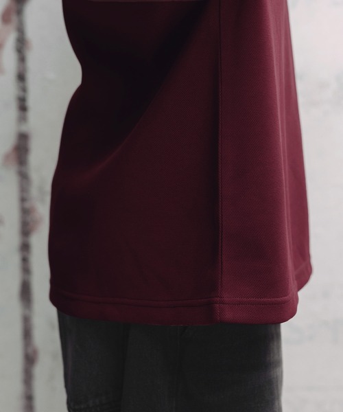 ROCHEM(ローシェン)の「鹿の子ポンチクルーネックTシャツ【接触冷感】(Tシャツ/カットソー・メンズ・チャコールグレー/ホワイト/ワインレッド/ブラック・L/XS/S/M)」の15枚目の写真