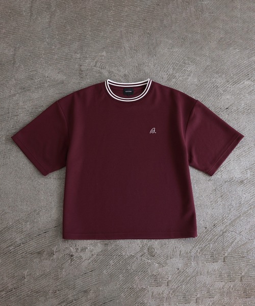 ROCHEM(ローシェン)の「鹿の子ポンチクルーネックTシャツ【接触冷感】(Tシャツ/カットソー・メンズ・チャコールグレー/ホワイト/ワインレッド/ブラック・L/XS/S/M)」の8枚目の写真
