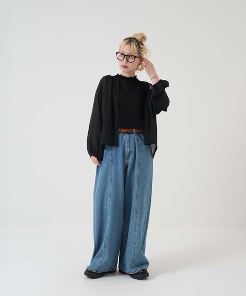 HEART MARKET(ハートマーケット)の「ストレッチレースボトルネックノースリーブ(Tシャツ/カットソー・レディース・ホワイト/ナチュラル/ブラック・FREE)」の15枚目の写真