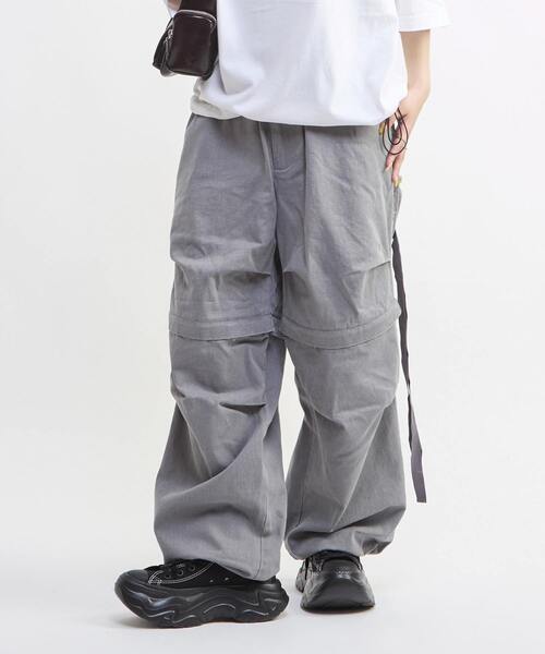 CONVERSE TOKYO(コンバーストウキョウ)の「2WAY DETACHABLE DENIM WIDE CARGO PANTS(デニムパンツ・レディース・杢グレー/インディゴブルー/ブラック・SMALL/MEDIUM)」の10枚目の写真