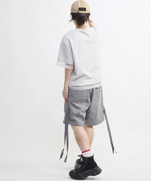 CONVERSE TOKYO(コンバーストウキョウ)の「2WAY DETACHABLE DENIM WIDE CARGO PANTS(デニムパンツ・レディース・杢グレー/インディゴブルー/ブラック・SMALL/MEDIUM)」の13枚目の写真