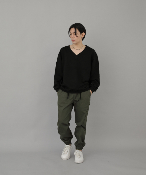 SAINTCREW(セントクルー)の「ボールドVネックスウェットシャツ BVN-801 ブラック(スウェット・レディース・その他・LARGE/MEDIUM)」の5枚目の写真