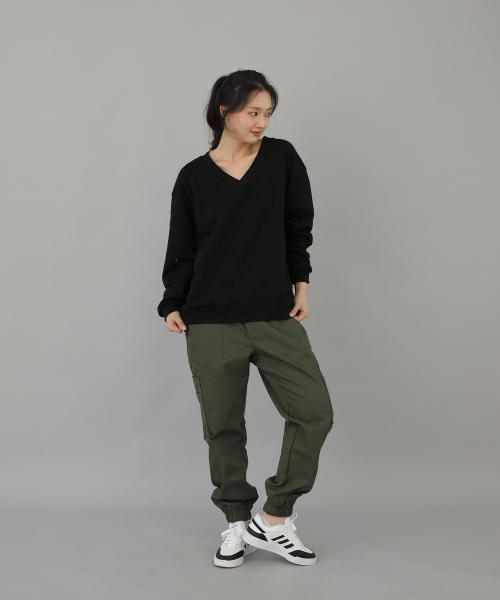 SAINTCREW(セントクルー)の「ボールドVネックスウェットシャツ BVN-801 ブラック(スウェット・レディース・その他・LARGE/MEDIUM)」の7枚目の写真