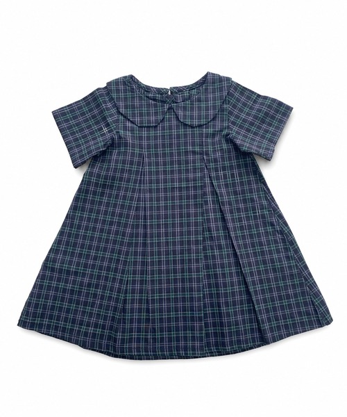 aimoha(アイモハ)の「【aimoha KIDS】チェック柄セーラーカラーワンピース (SS)(ワンピース・キッズ・ネイビー・130/120/110/90/100/140)」の11枚目の写真