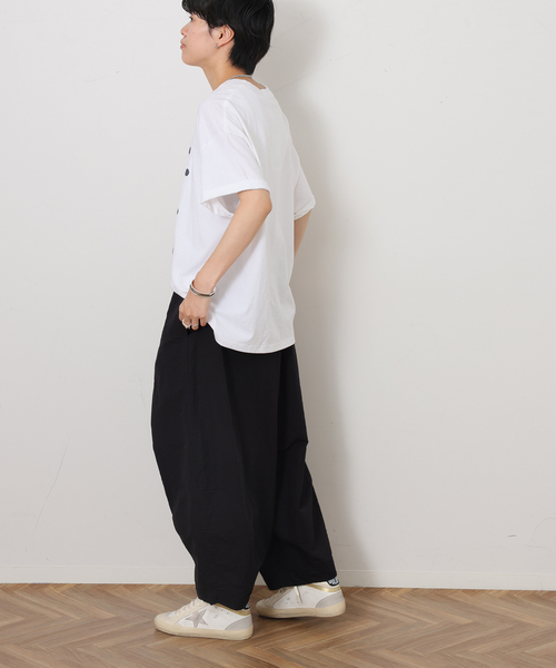 JOURNAL STANDARD LUXE（ジャーナルスタンダード　ラックス）の「CLウェザー タックワークパンツ（その他パンツ・レディース・ブラック/アイボリー・FREE）」の5枚目の写真